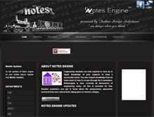 Tablet Screenshot of notesengine.com